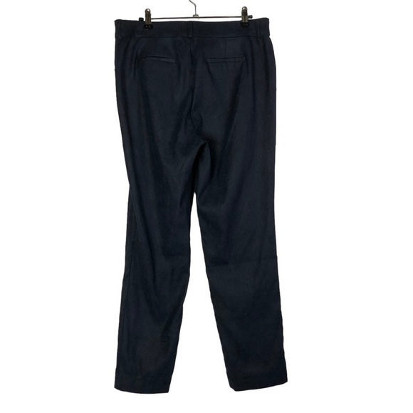 Kut From the Kloth Navy Blue Straight Leg Textured Dress Pants 10 - Picture 2 of 4